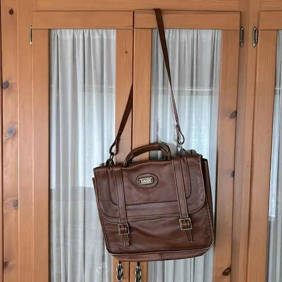 Vintage Leather Messenger Bag